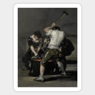 The Forge by Francisco Goya Sticker